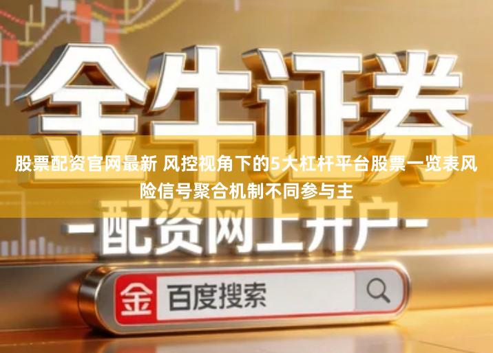 股票配资官网最新 风控视角下的5大杠杆平台股票一览表风险信号聚合机制不同参与主